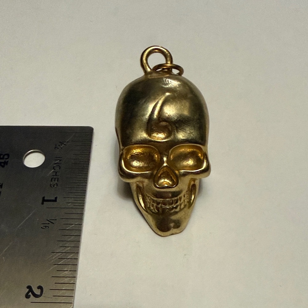 Gold Skull Pendant